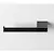 Porta rotolo sinistro nero opaco serie Miniq codice prod: B5008SNM product photo Default XS2