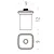 Portofino contenitore per dispenser sapone vetro acidato naturale codice prod: B93690-VAN product photo Default XS2