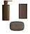 Set accessori bronze trenta mood porta sapone + bicchiere + dispenser codice prod: B30400C02+B30410C02+B93410C02 product photo Default XS2