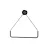 Ring porta salviette triangolare nero opaco codice prod: EVRGPSNO product photo Default XS2