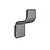Il giglio appendiabiti a parete grigio lucido codice prod: 0000A9268100000 product photo Default XS2