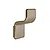 Il giglio appendiabiti a parete oro opaco codice prod: 0000A9268800000 product photo Default XS2