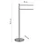 Mida piantana porta salviette 2 bracci cromato codice prod: 72311300000 product photo Foto1 XS2