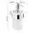Pirenei dispenser sapone a parete cromato e vetro satinato codice prod: 0000PI811300000 product photo Foto1 XS2