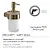 Pirenei dispenser sapone a parete oro opaco e vetro satinato codice prod: 0000PI818800000 product photo Foto2 XS2