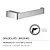 Pirenei portarotolo cromato spazzolato codice prod: 0000PI243800000 product photo Foto2 XS2