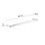Pirenei portasalviette 45cm a parete cromato codice prod: 0000PI211345000 product photo Foto2 XS2