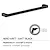 Pirenei portasalviette 60cm a parete nero opaco codice prod: 0000PI211460000 product photo Foto2 XS2