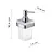 Samoa dispenser sapone a parete cromato in vetro satinato codice prod: 0000A8811300000 product photo Foto1 XS2