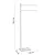 Trilly piantana porta salviette 2 bracci bianco opaco codice prod: 0000TR310200000 product photo Foto1 XS2