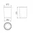 Colorella bicchiere in PMMA finitura trasparente codice prod: R01100 product photo Foto1 XS2