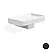Gea porta sapone in ceramica con supporto nickel nero satinato codice prod: 000GE0957 product photo Default XS2