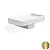 Gea porta sapone in ceramica con supporto oro codice prod: 000GE0916 product photo Default XS2