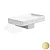 Gea porta sapone in ceramica con supporto oro opaco codice prod: 000GE0918 product photo Default XS2