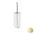 Gea porta scopino a parete oro opaco codice prod: 000GE039M18 product photo Default XS2