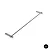 Hashi porta salviette 45 cm a parete nero opaco codice prod: 000HS4523 product photo Default XS2
