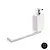 Living porta salviette con dispenser sapone in ceramica a parete nero opaco codice prod: 000LV69D23 product photo Default XS2