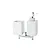 Urania dosatore con bicchiere a parete bianco e cromato codice prod: 000U14D08 product photo Default XS2