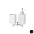 Urania dosatore con bicchiere a parete nero codice prod: 000U14D23 product photo Default XS2