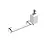 Urania porta salviette 39 cm cromata con porta sapone bianco codice prod: 000U69D08 product photo Default XS2