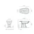 Bidet bianco 3 fori 55x38 serie Ethos codice prod: 8428 product photo Foto1 XS2