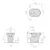 Bidet pavimento 50x36x42 cm Bianco senza Fissaggi serie Eden codice prod: 7206 product photo Foto1 XS2