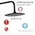 Star Plus colonna doccia con miscelatore 3 getti con soffione 22,5 nero opaco codice prod: 0000GYSC1025160 product photo Foto2 XS2