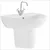 Selnova3 semicolonna per lavabo bianco lucido codice prod: 56160000 product photo Default XS2
