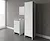 Composizione mobile bagno lavatoio resina singolo con colonna singola + specchio codice prod: 9006K FC9006K MIRROR1 product photo Foto1 XS2