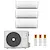 Condizionatore trialsplit Cristallo 2 9000+9000+12000 btu inverter wifi 6,2 kw codice prod: IMA1-Y 27M(2) IMA1-Y 35M MU2-Y product photo Default XS2