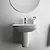 I.Life A lavabo 55 con semicolonna bianco lucido codice prod: T451201 T451901 product photo Foto2 XS2
