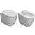 4all wc+bidet+sedile a terra bianco lucido codice prod: MD004BI MDR19BI MD011BI product photo Default XS2