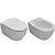 4all wc+bidet+sedile sospesi bianco lucido codice prod: MDS03BI MDR19BI MDS09BI product photo Default XS2