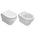 Serie Grace set sospesi wc+bidet+sedile chiusura rallentata codice prod: GRS03BI GR022BI GRS10BI product photo Default XS2