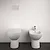 I.Life A wc+bidet+sedile avvolgente a terra bianco lucido codice prod: T453001 T467201 T467401 product photo Foto1 XS2