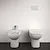 I.Life A wc+bidet+sedile avvolgente rallentato a terra bianco lucido codice prod: T453101 T452501 T452601 product photo Default XS2