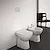 I.Life A wc+bidet+sedile avvolgente rallentato a terra bianco lucido codice prod: T453101 T467201 T467401 product photo Default XS2