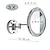 Sarah specchio ingranditore 3x con led da parete cromato codice prod: 000021001300000 product photo Foto1 XS2