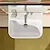 Sfera lavabo sospeso 1foro 60x45 bianco senza fissaggi codice prod: 160BSF00 product photo Foto1 XS2