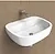 Mono lavabo 64x48 bianco lucido monoforo codice prod: MN64L product photo Default XS2
