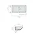 Lavabo incasso sottopiano 71x37 serie Denise codice prod: 2036 product photo Foto1 XS2