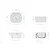Lavabo Sospeso serie Lola 50x45,5 codice prod: 7501 product photo Foto1 XS2