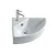 M2 lavabo angolare sospeso monoforo 45 cm bianco lucido codice prod: 5202 product photo Default XS2