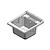 Mobile lavatoio in nobilitato 85x45 con vasca in pp monoanta codice prod: 7006AK product photo Foto3 XS2