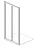 Porta pieghevole hall quick 75 cm nicchia reversibile cromo codice prod: DSV17309 product photo Default XS2