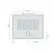 Piatto doccia ceramica 100 x 80 bianco serie H6 Flat codice prod: 1212 product photo Foto1 XS2