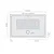 Piatto doccia ceramica 120 x 80 bianco serie H6 Flat codice prod: 1213 product photo Foto1 XS2