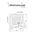 Gemma 2 piatto doccia ceramica angolare 80x80 bianco h 7 codice prod: T468901 product photo Foto2 XS2