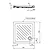 Gemma 2 piatto doccia ceramica quadrato 75x70 bianco h 7 codice prod: T468601 product photo Foto1 XS2