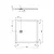 Ultra Flat S+ piatto doccia ceramica quadrato 100x100 bianco h 3 codice prod: T5608FR product photo Foto4 XS2